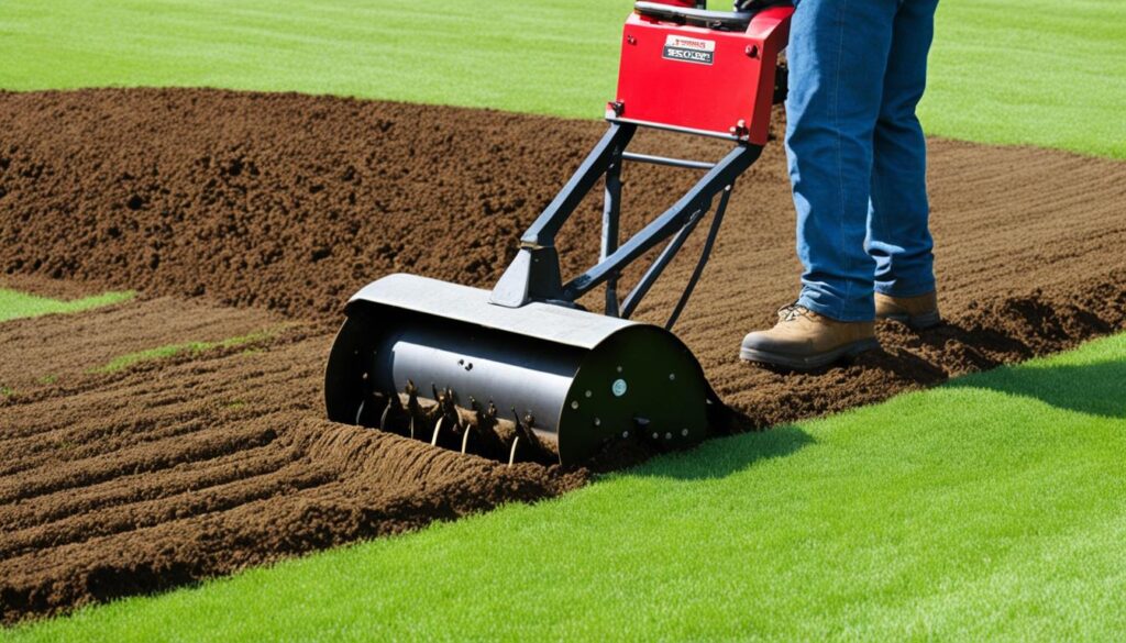 Bodenvorbereitung für Rollrasen
